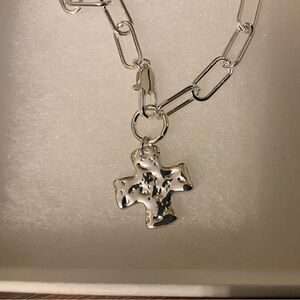 Elegant Silver Cross Necklace